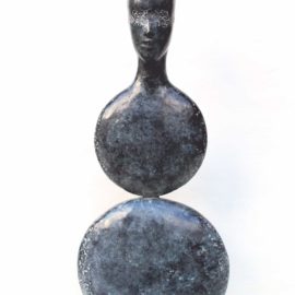 Âme double - 2005, bronze, 65 cm