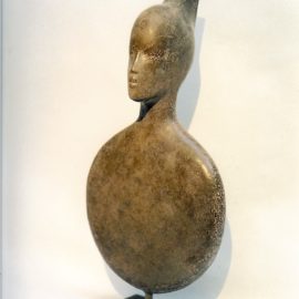 Âme en veille - 2004, bronze, 50 cm