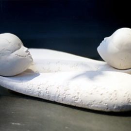 Âmes en boucle - 2004, terre cuite, 27 cm